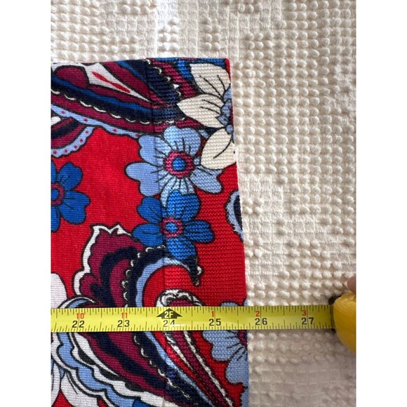 Talbots Womens Sweater Sz XL Petite Red Paisley Floral Merino Wool NEW MSRP $110 - Picture 11 of 13